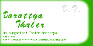 dorottya thaler business card